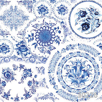 Гжельские узоры