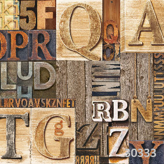 Буквы из дерева
