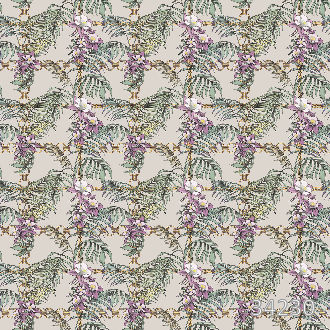 Flowers and chain beige