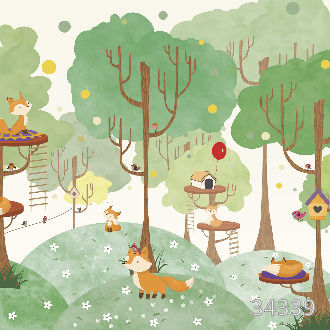 Веселые лисички