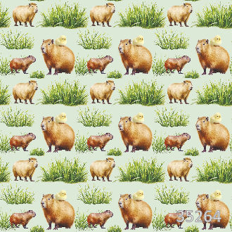 Капибара в лесной чаще